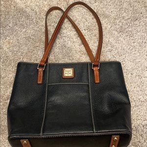 Dooney and Burke black and brown purse